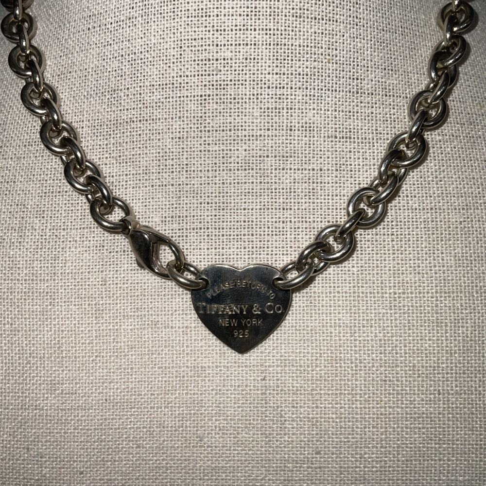 Tiffany & Co. Return to Tiffany Heart Tag Oval Chain 14 IN